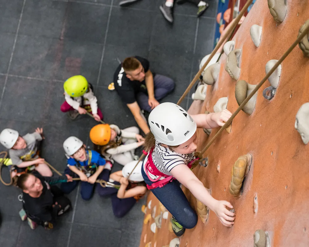 Climbing at Transition Extreme
